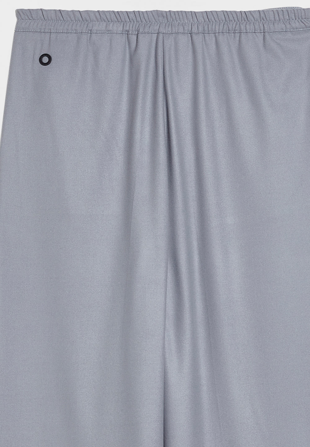  slipover wide flannel pants slate grey detail back