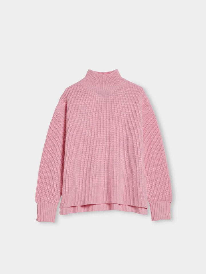 Turtle Neck Chunky Wool- Cashmere Sweater - SPOON