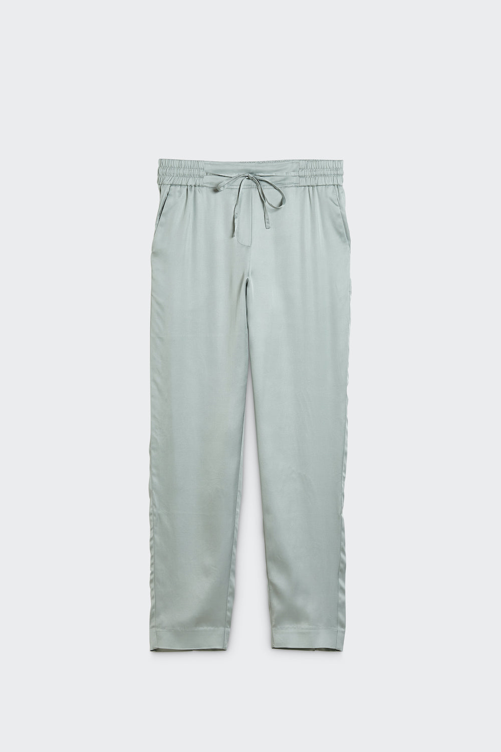 viscose slipover pants with welt pockets mint