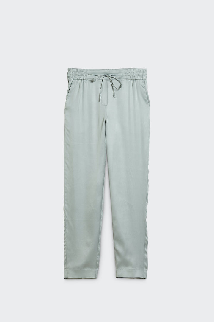 viscose slipover pants with welt pockets mint