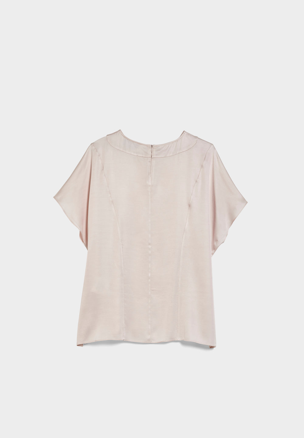 viscose blouse with round neck back