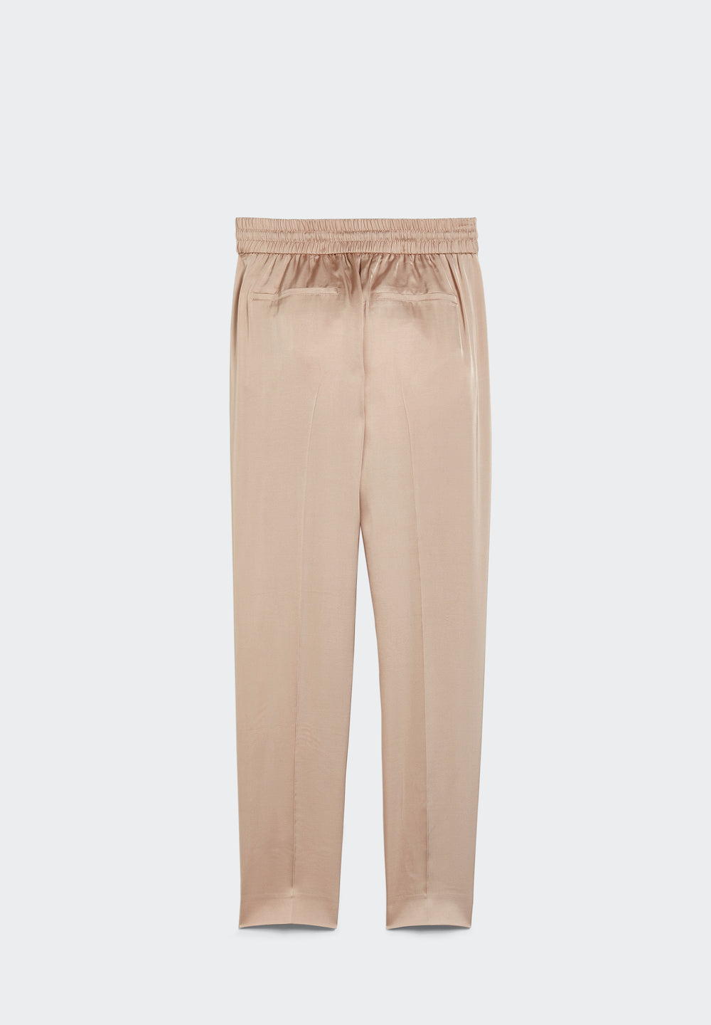 viscose slipover pants with welt pockets back