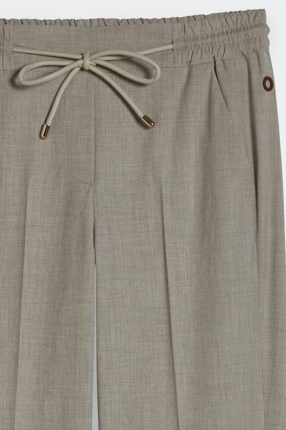 weekend string pants taupe detail