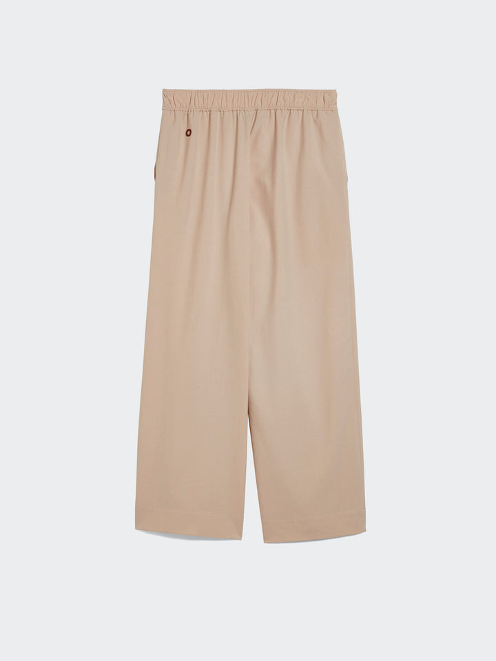 Wide Leg Pants with Back Elastic Waistband - SPOON