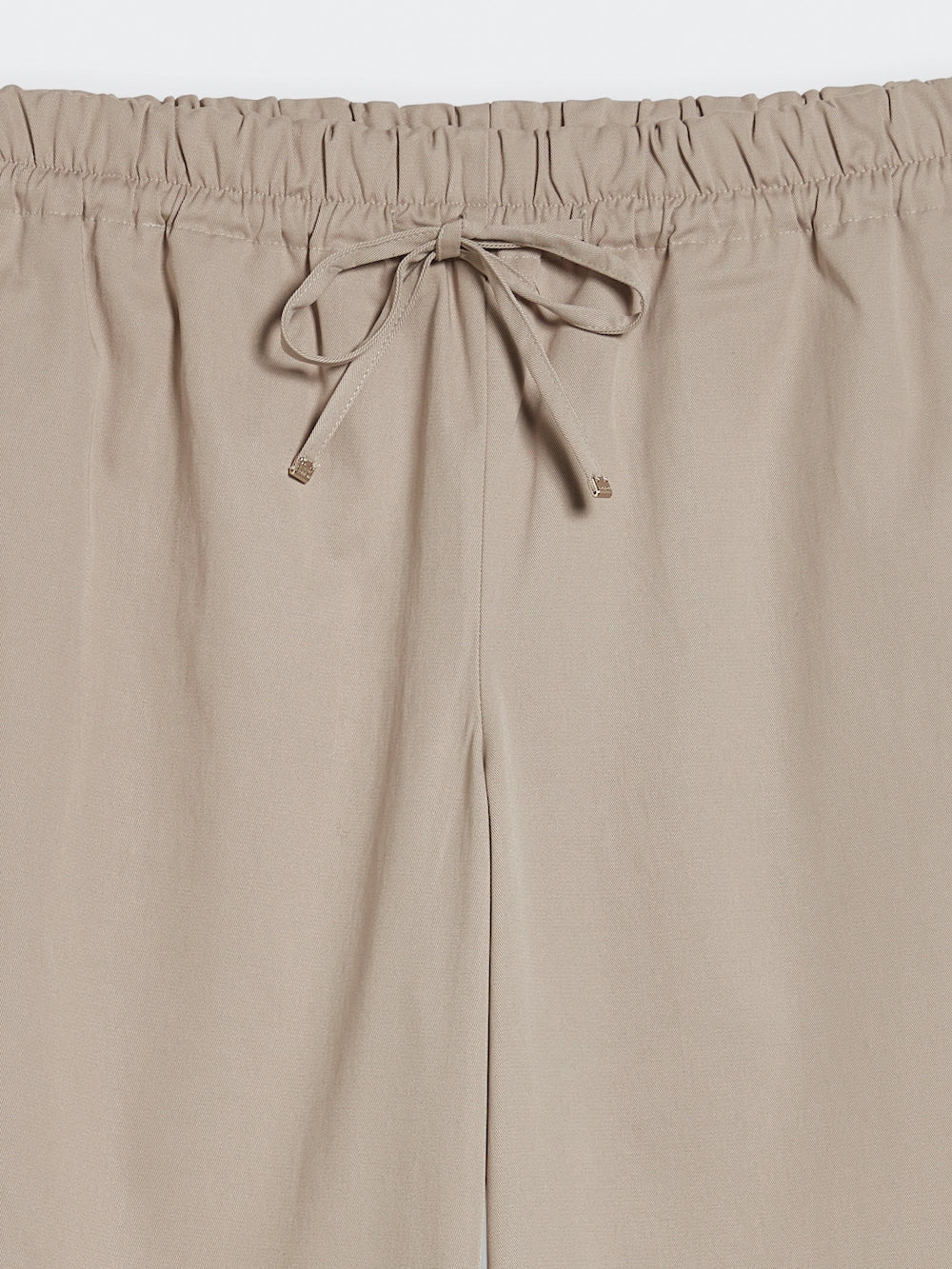 wide leg string pants beige detail