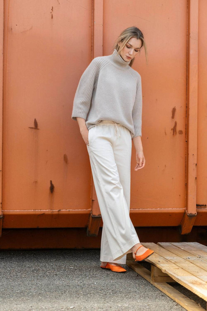 Wide Leg String Pants - SPOON