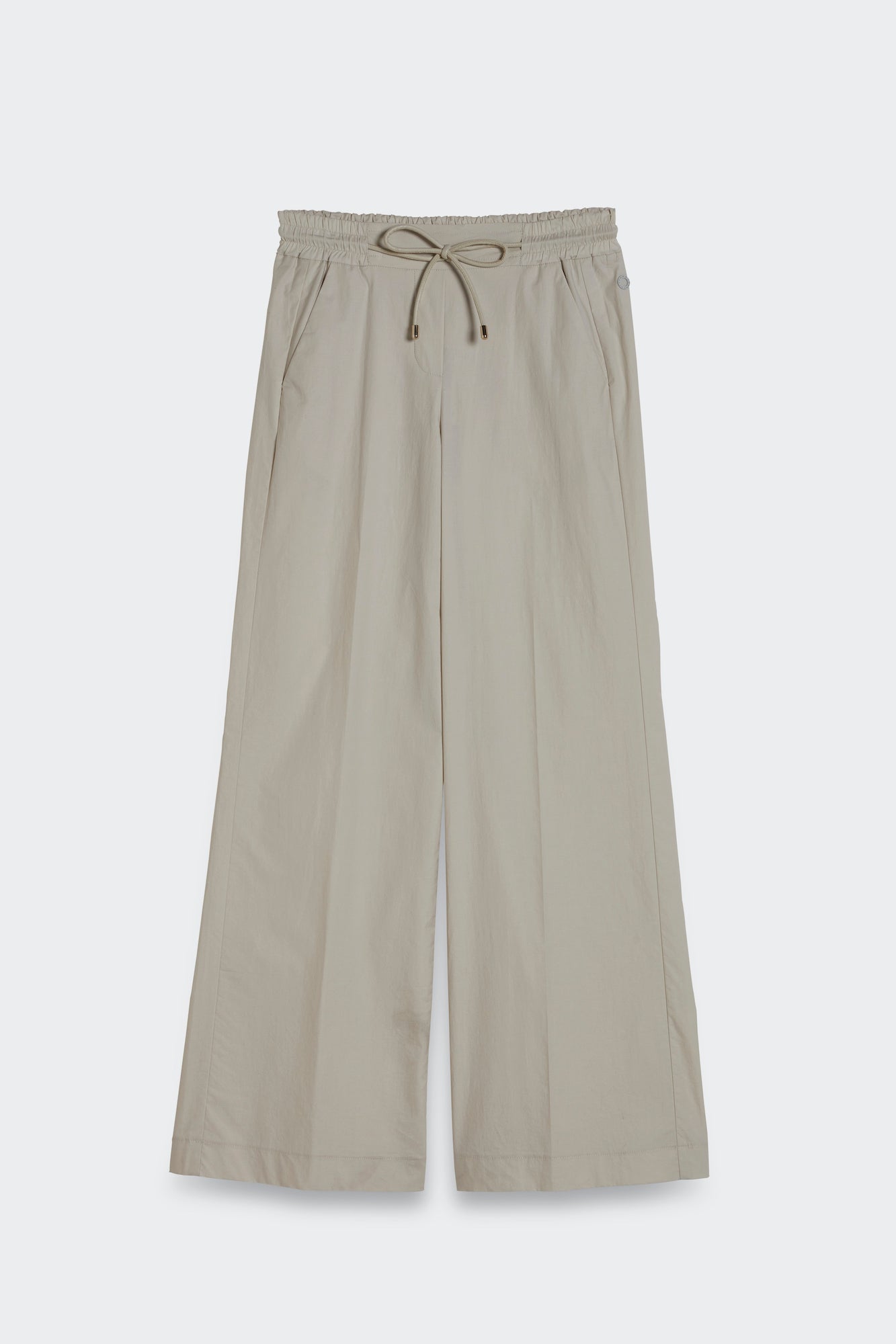 wide weekend string pants front