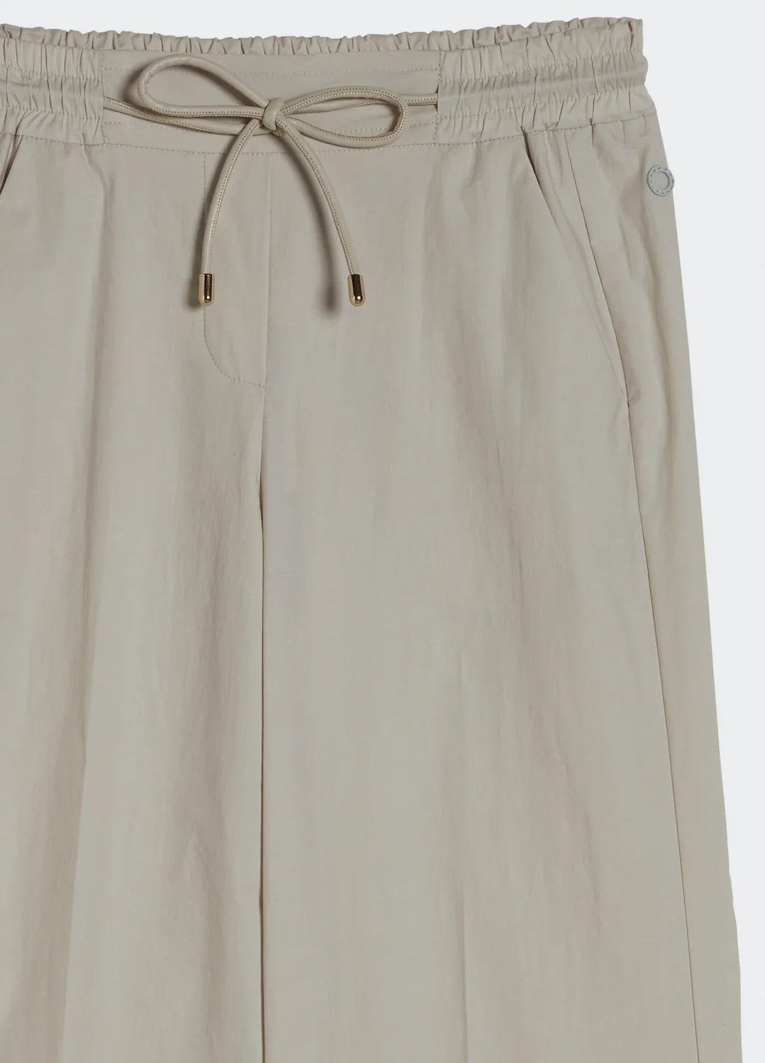 wide weekend string pants detail